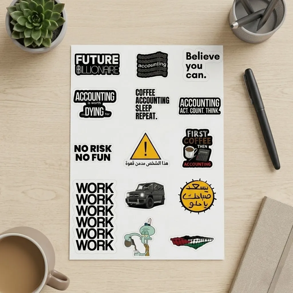 The Accountant's Signature - Premium Sticker Collection