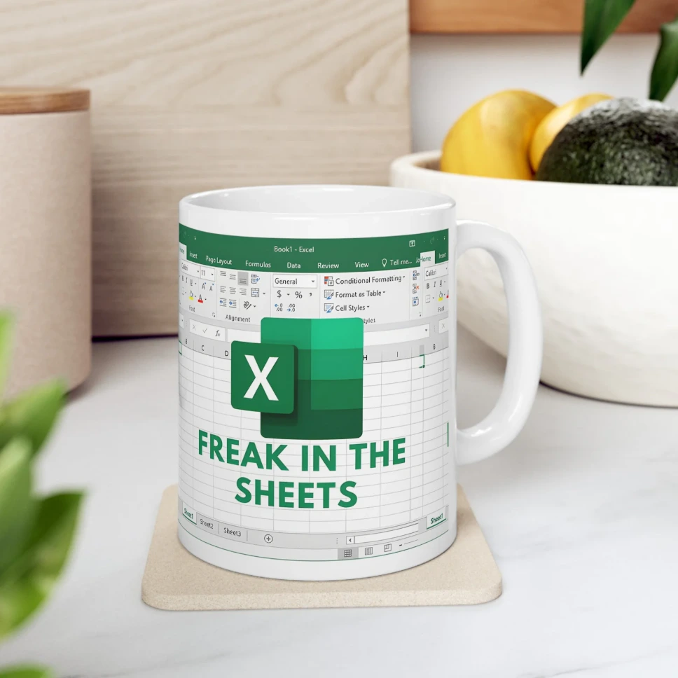 Excel mug freak in the sheets