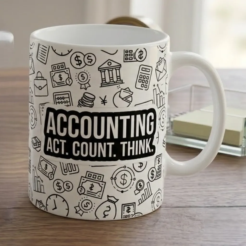 Accounting: Act. Count. Think. – Mug